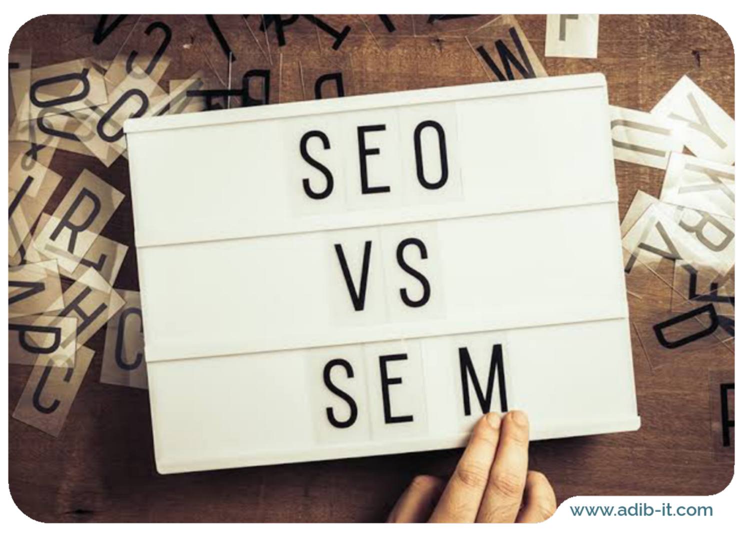 بررسی تفاوت بین seo و sem