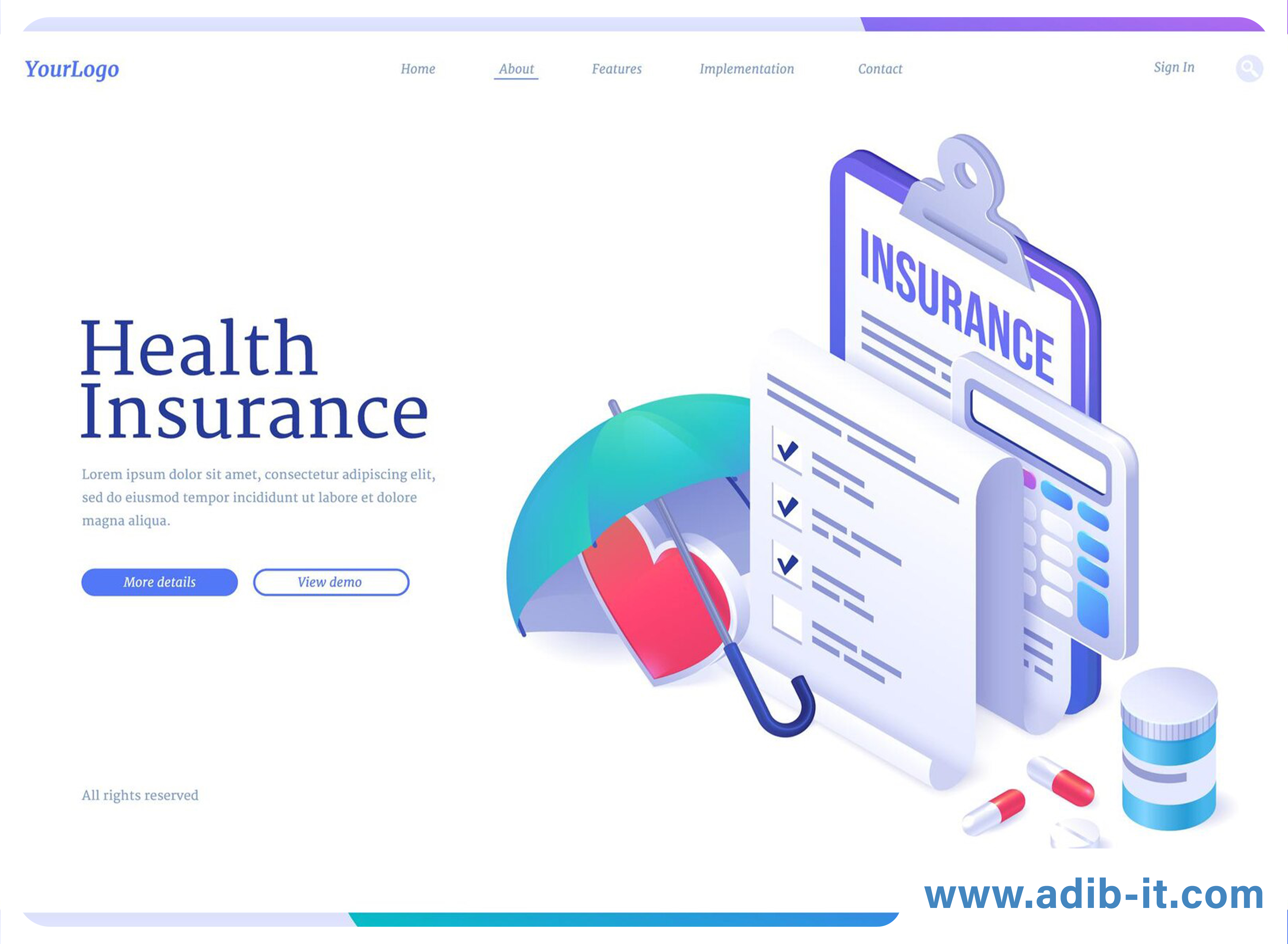 طراحی سایت بیمه ای