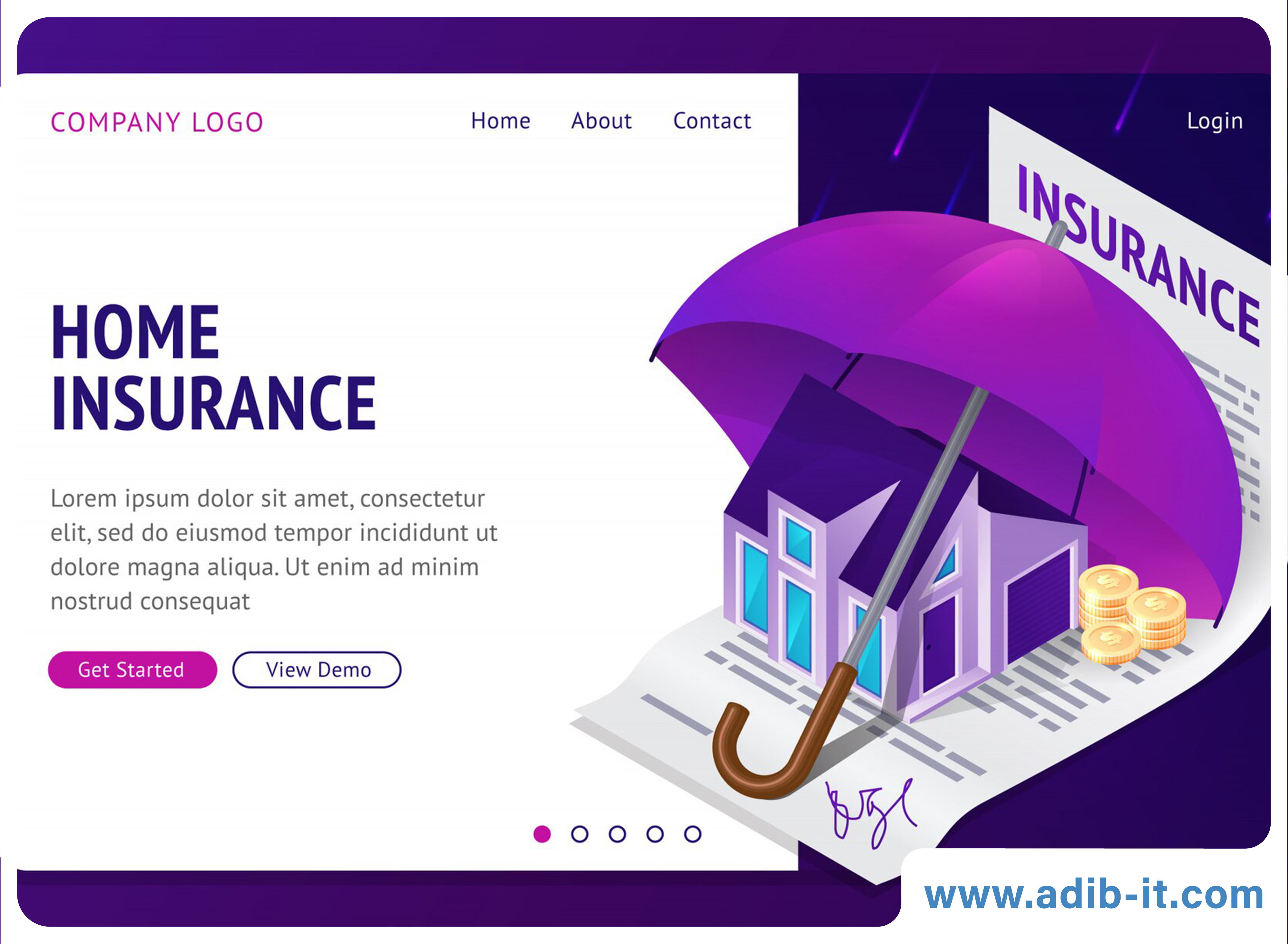 طراحی سایت بیمه ای